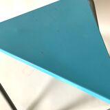 Vintage blue metal coffee table