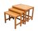 Solid Pine nesting tables Design Kurt Østervig 1960s Denmark