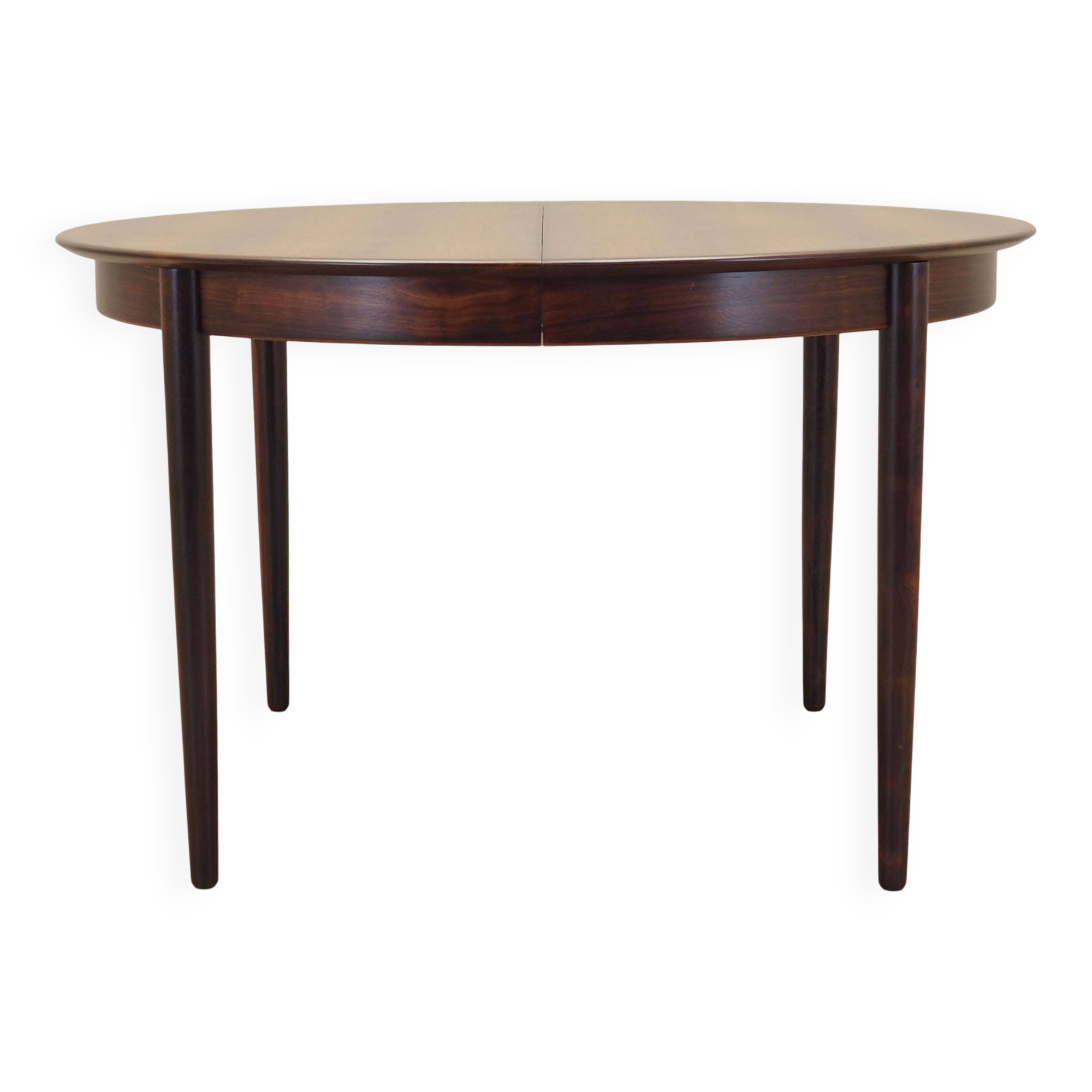 Round rosewood table, Danish design, 1970s, production: Skovby Møbelfabrik