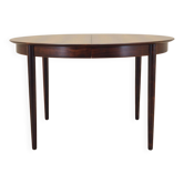 Round rosewood table, Danish design, 1970s, production: Skovby Møbelfabrik