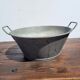 Zinc basin 37cms in diameter