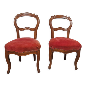 Paire de chaises Louis Philippe