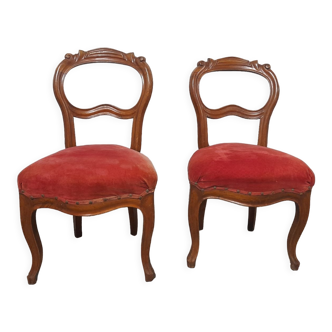 Paire de chaises Louis Philippe