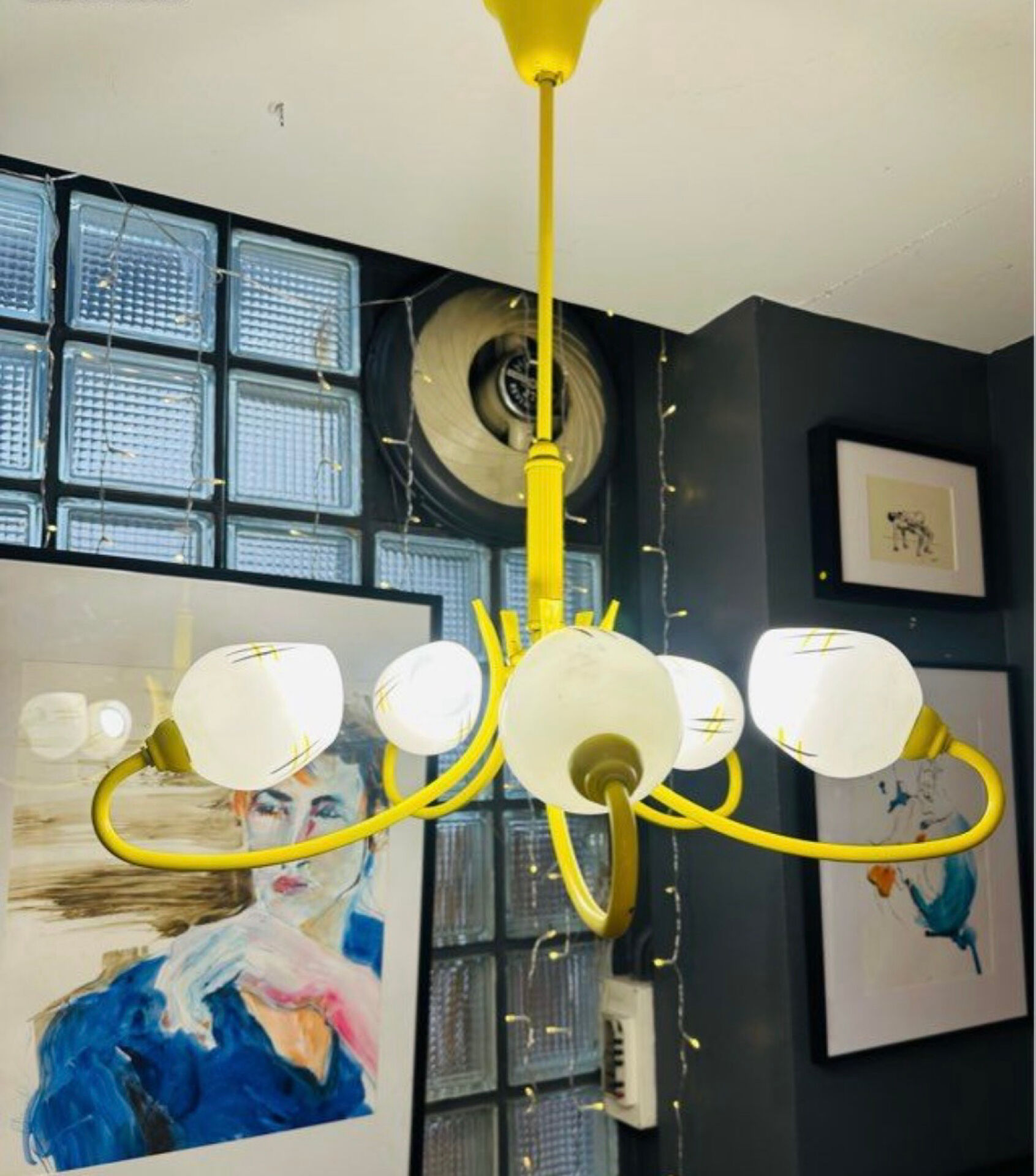 Luminaire spider vintage