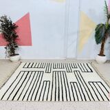 Traditional Berber rug in natural wool 2.5x1.5 m