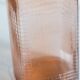 Vintage pink glass grocery jar