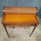 Louis XVI style cylinder desk in cherry wood