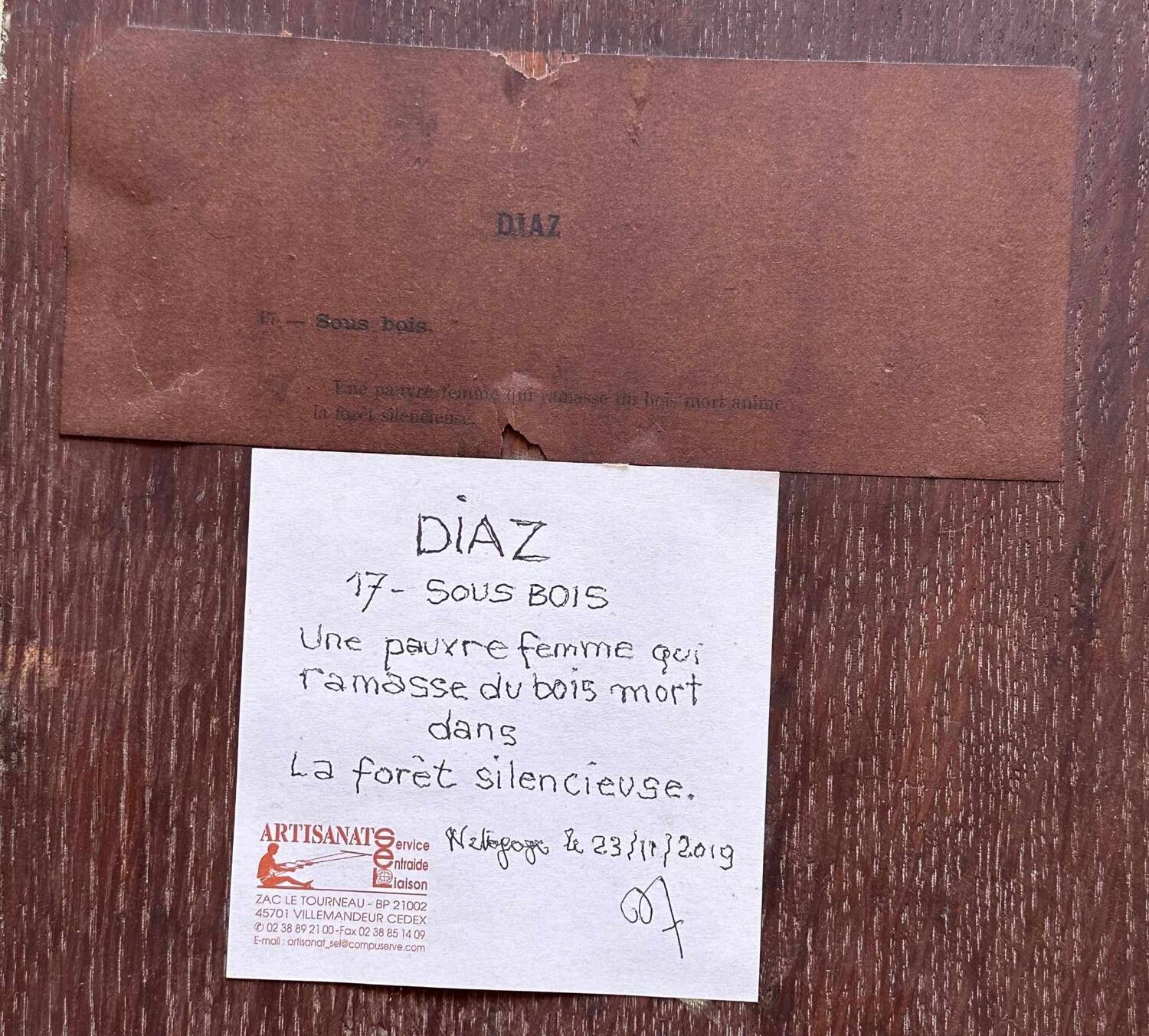 Narcisse diaz de l’pena. barbizon school painting oil on panel. the forest.