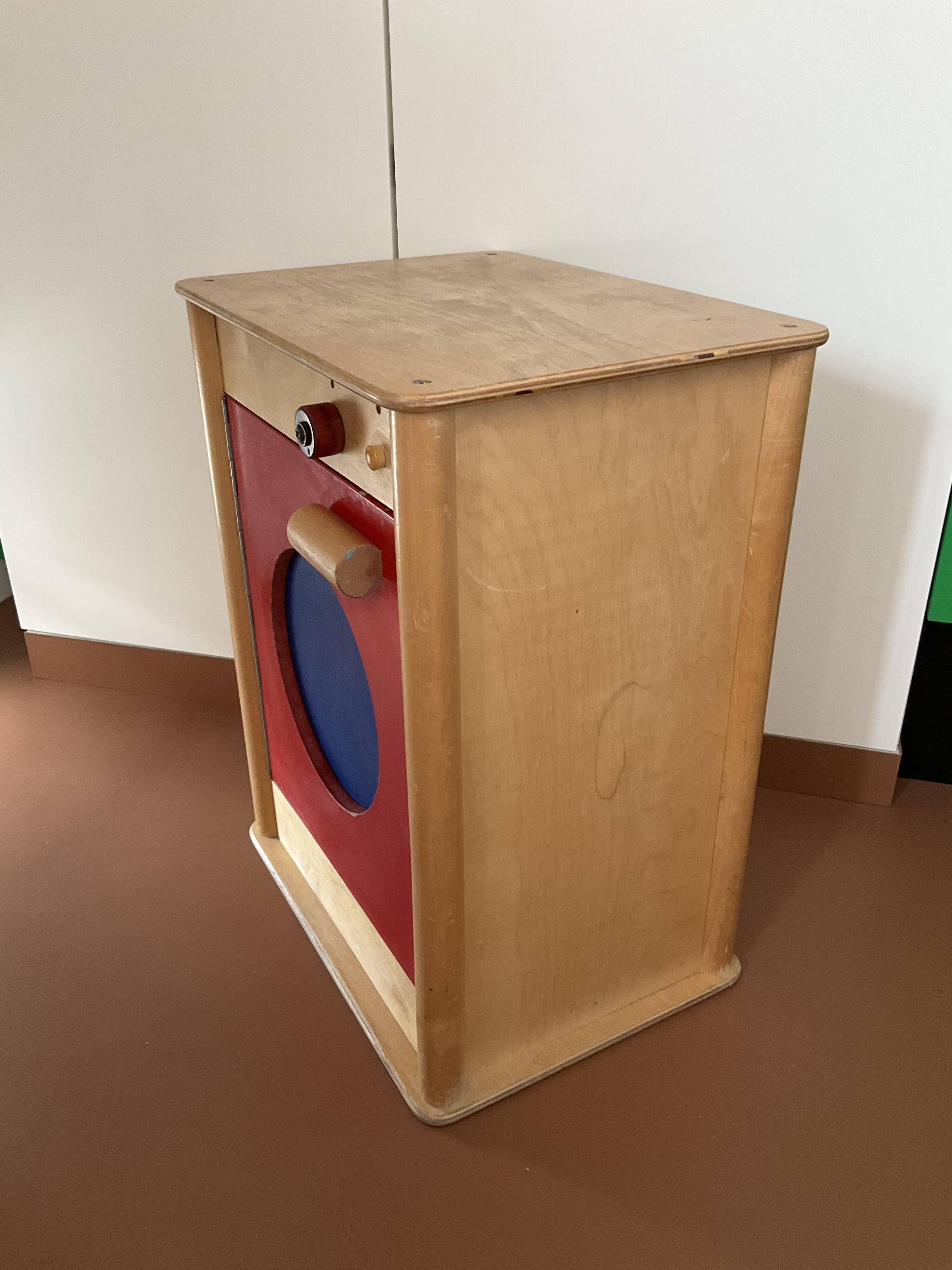 Small vintage red and blue furniture