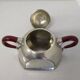 Cosi Tabellini Century 24 Pewter And Red Bakelite Tea And Coffee Service