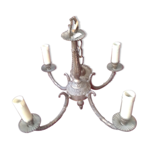 lustre en bronze a 4feux