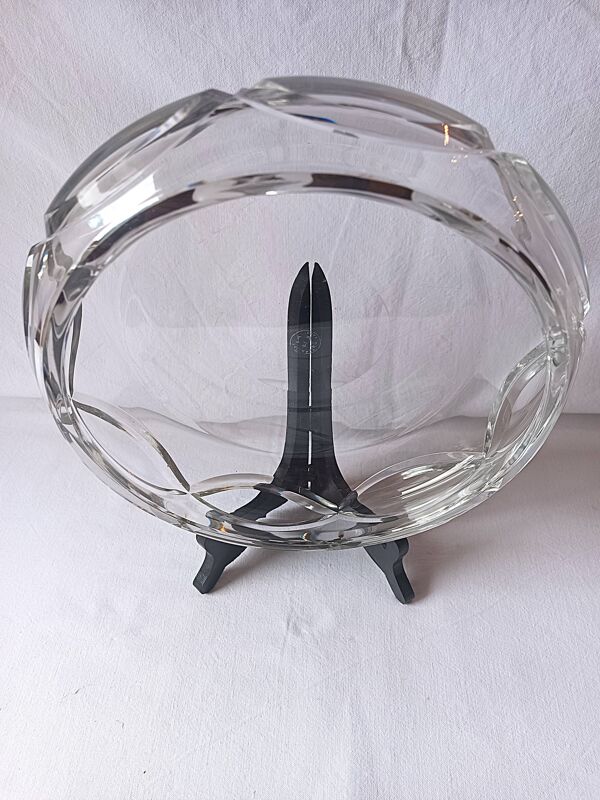 Coupe cristal de Baccarat jatte estampille saladier plat centre de t