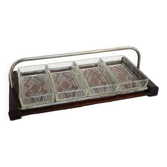 Art Deco appetizer tray