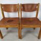 Chaises en cuir maison Regain