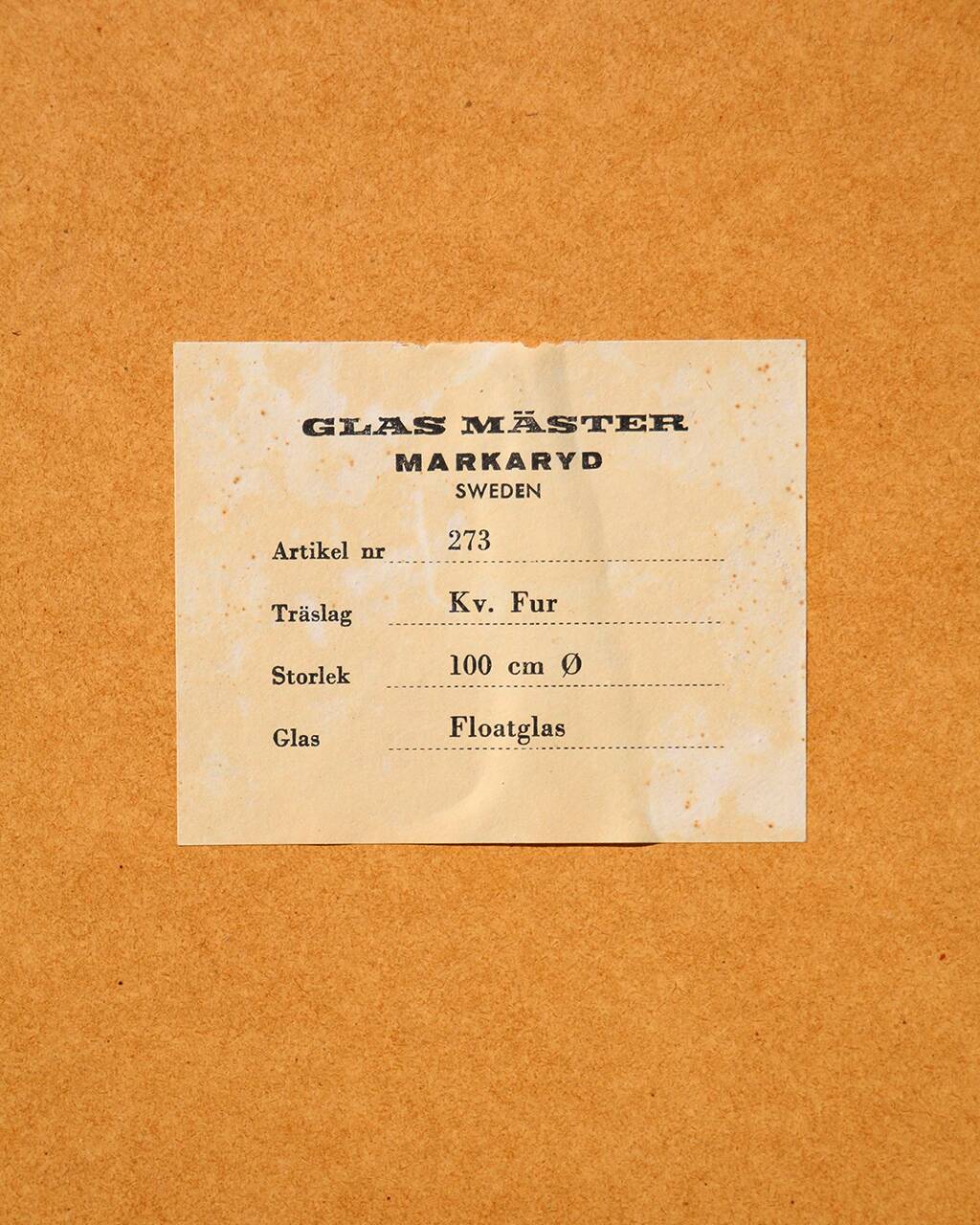 Swedish giant mirror 1970