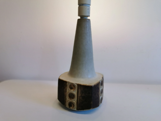 Ceramic table lamp, from danish michael andersen and son - bornholm-denmark