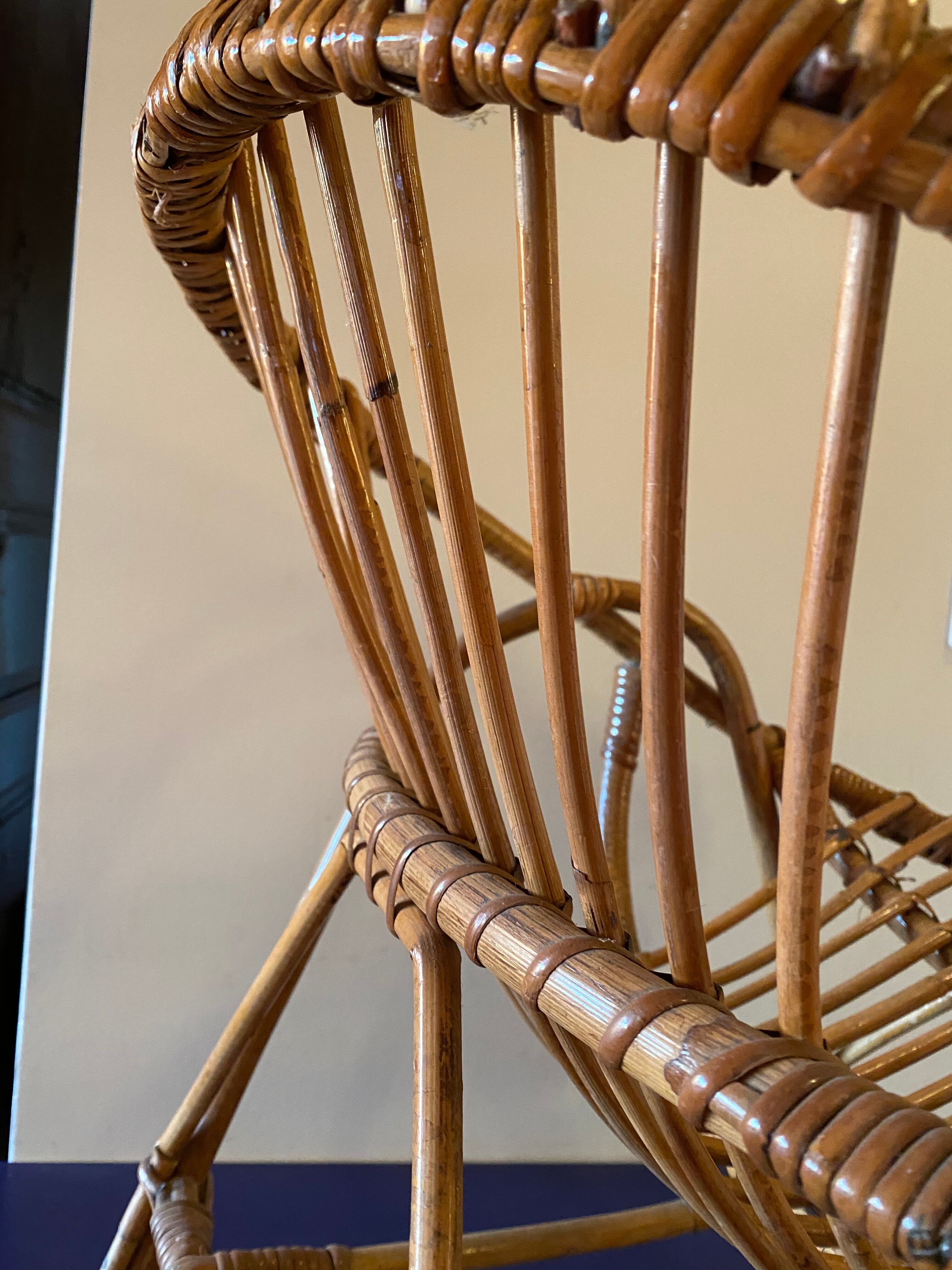 Child rattan armchair