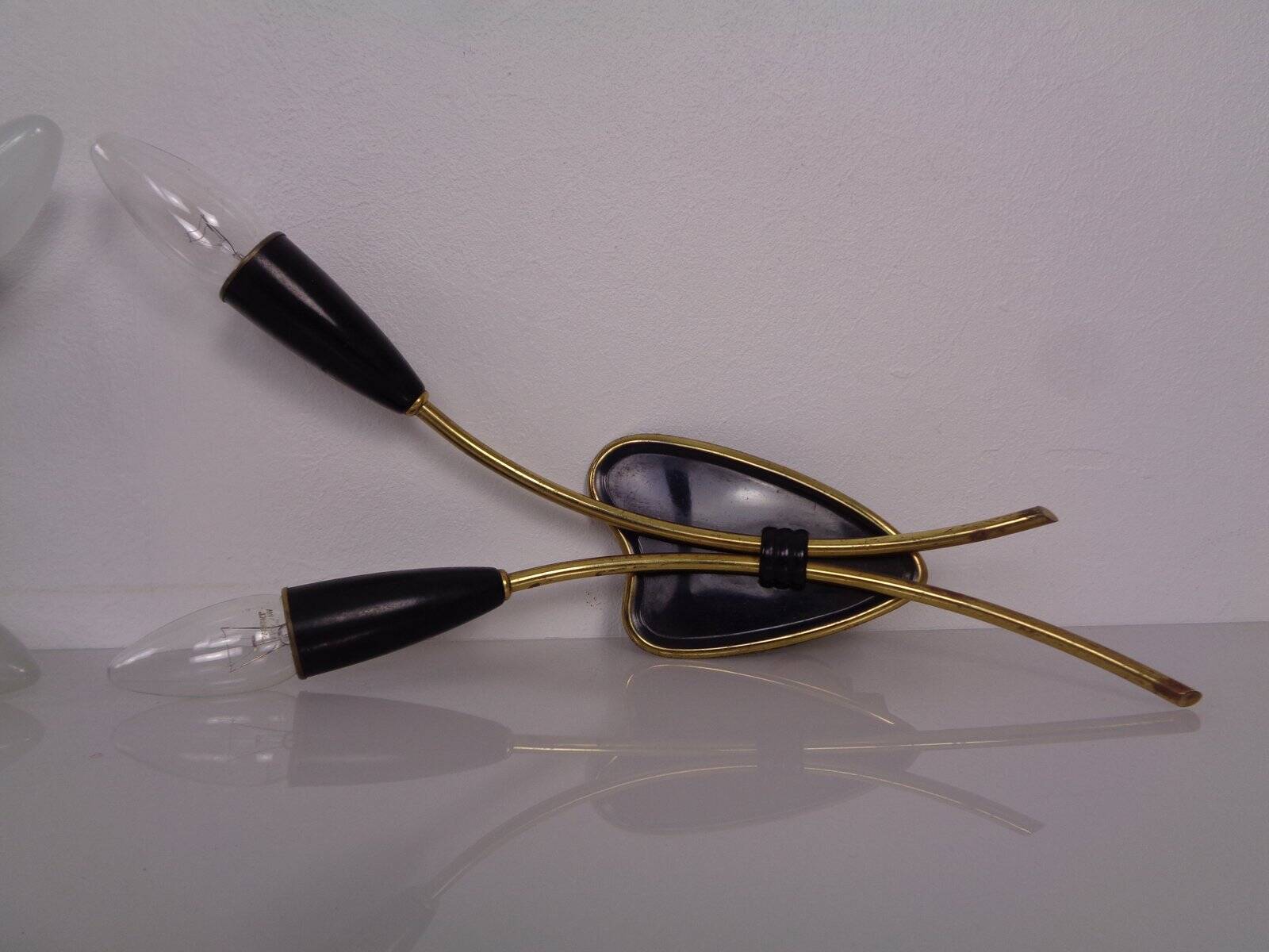 Mid-Century Modern German Wall Lamps, 1950s, Set of 2