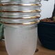 Deco style decan gilded borders and engraved glass
