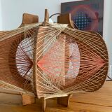 Wooden suspension and vintage wire