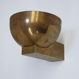 Modernist art deco brass wall lamp circa 1930