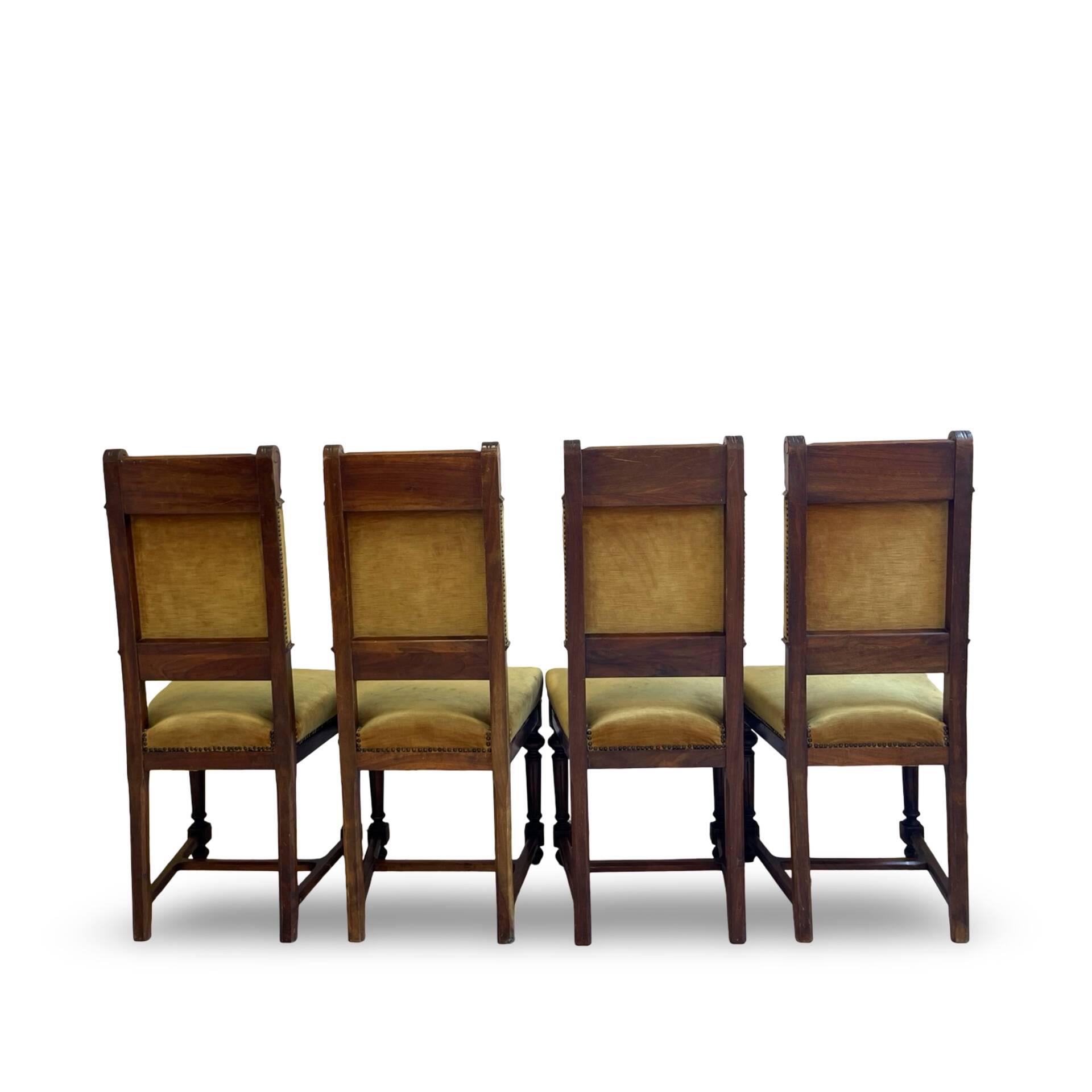 four Victorian dining chairs