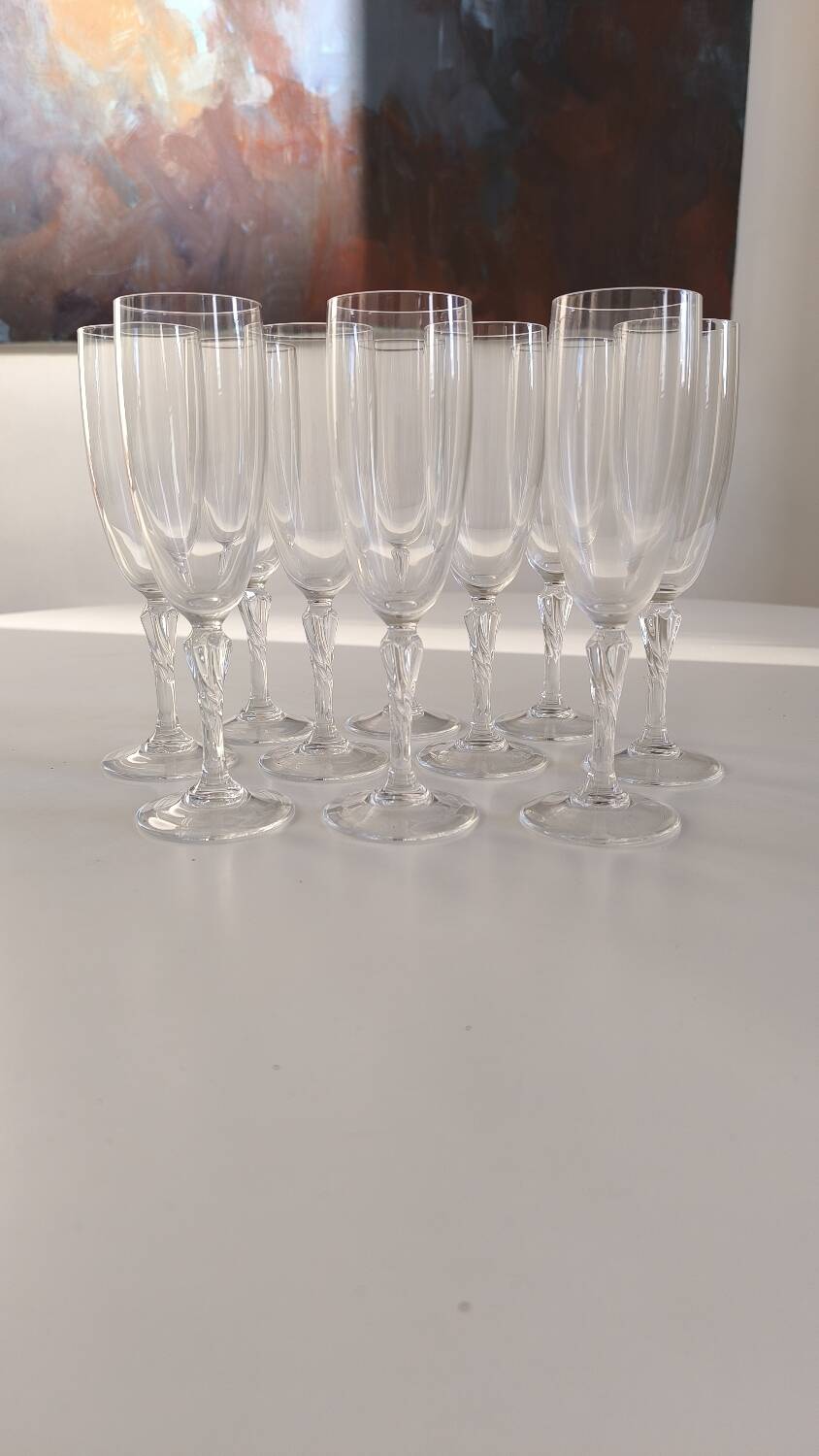Set de 10 flûtes à champagne