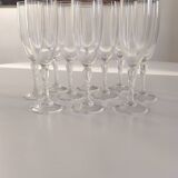 Set of 10 champagne flutes