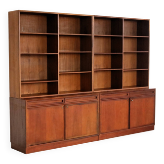 Bibliothèque double vintage | unité murale | années 1960 | Suède