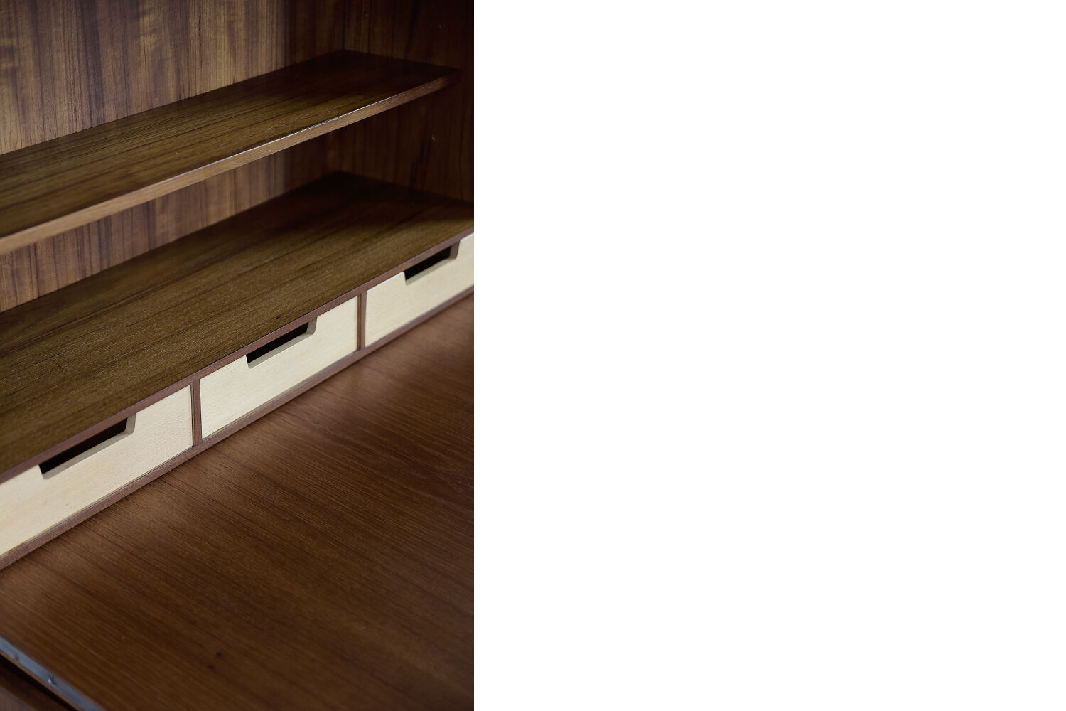 Scandinavian teak cabinet with drawers, 1960s