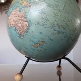 Taride tripod terrestrial globe from 1963