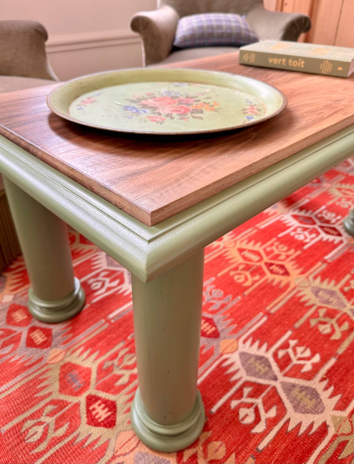Farrow & Ball revisited vintage coffee table