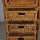 Rattan chest of drawers