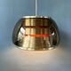 Suspension Space Age vintage 1970s in smoked glass