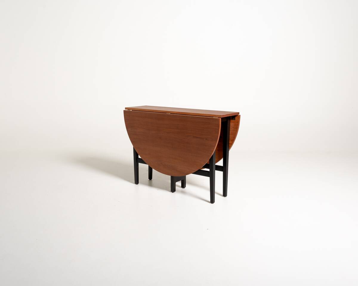 Swedish “Slagbord” folding teak table, 1960s