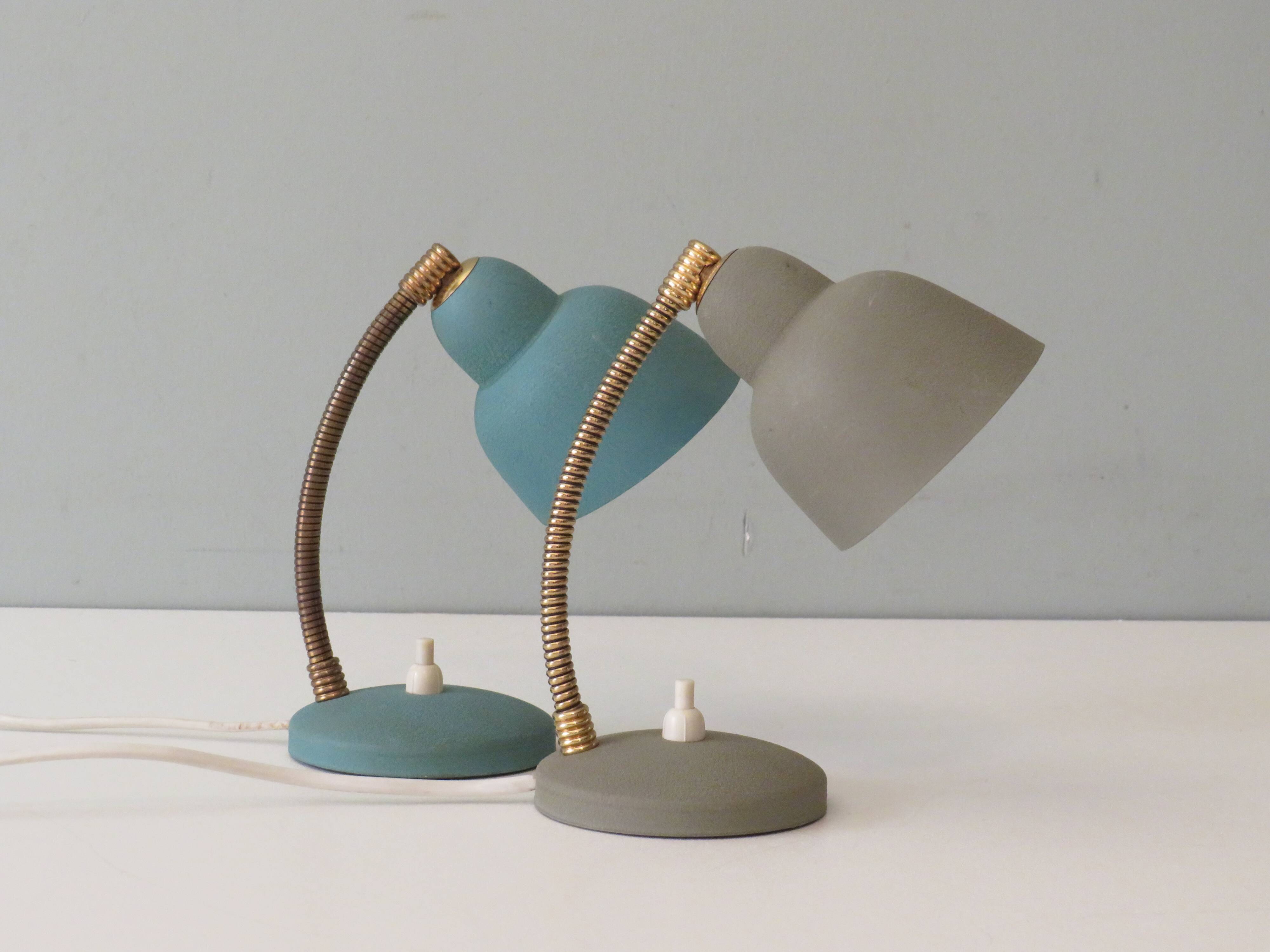 Lampes de chevet par Aluminor France 1950