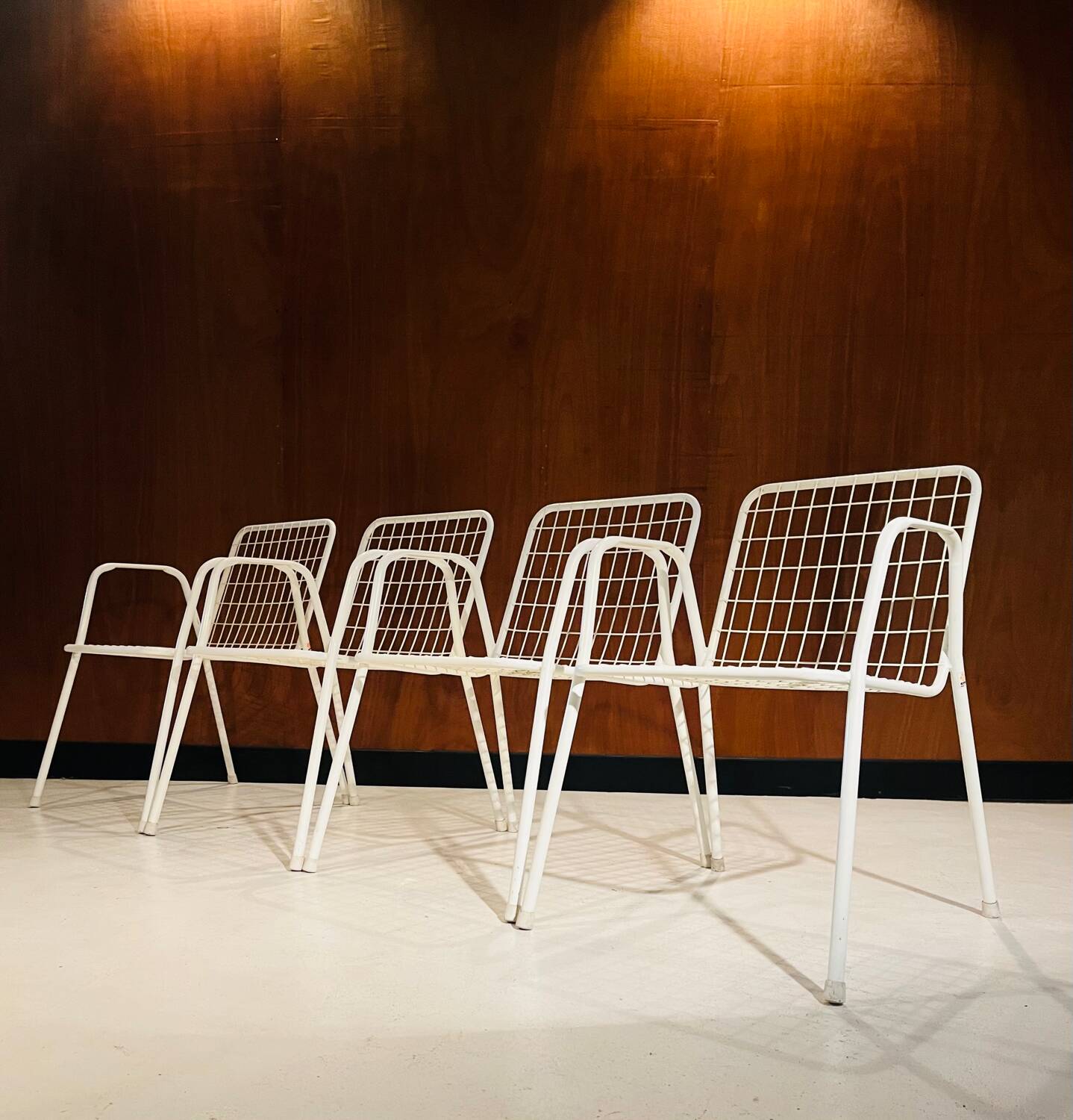 4 vintage Emu Rio chairs from Italy, 1980.