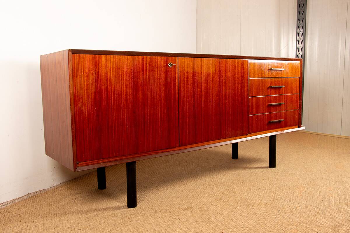 Modernist enfilade, 180 cm, French, Rosewood, Tricoire and Vecchione.
