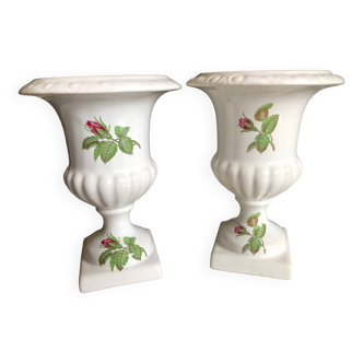 Paire de vases Médicis Porcelaine de Paris