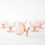 Set of dessert bowls, Italian design, 1970s, production: Italy