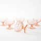 Set of dessert bowls, Italian design, 1970s, production: Italy