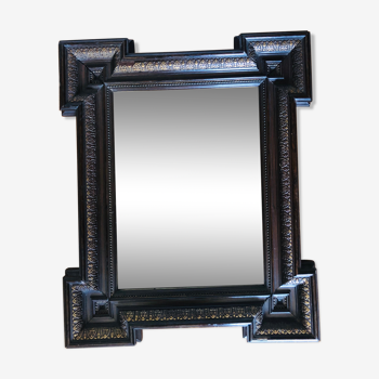 Miroir ancien biseauté - 44x36cm