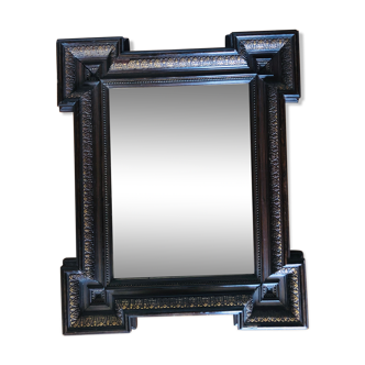 Old bevelled mirror - 44x36cm