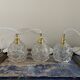 Set of three new electrified chiseled glass suspensions