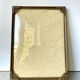 Metal frame in gold colored brass