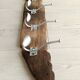 Driftwood wall coat rack