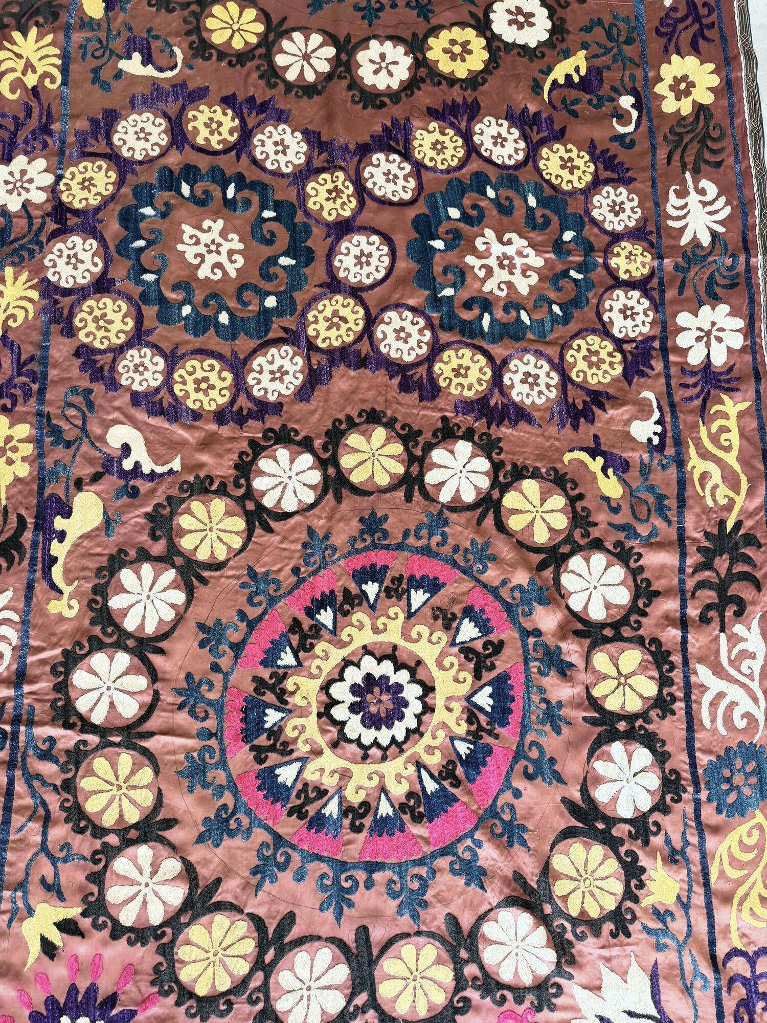 Vintage hand-embroidered tablecloth 135x280 cm
