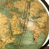 Globe map ancient world 1880 Ernst Schotte