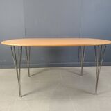 Superellipse Table by Bruno Mathsson and Piet Hein for Fritz Hansen