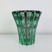 Vase art déco Pierre D'Avesn décor à l'argent par atelier Saint Graal
